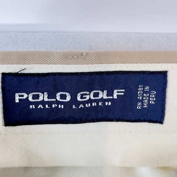 Polo Golf Ralph Lauren Chino Pants Men's W36 Khaki See Note RE: Inseam Size - Picture 3 of 9